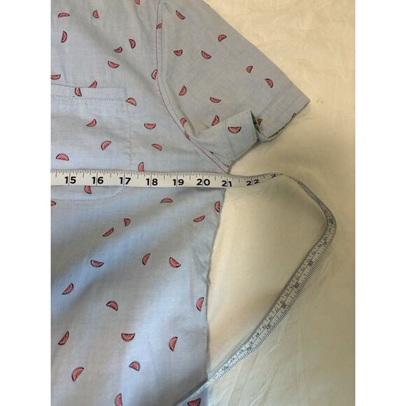 Sovereign Code Mens Sz S Button-Up Shirt Watermelon Print Summer Vacation Resort - Picture 9 of 10